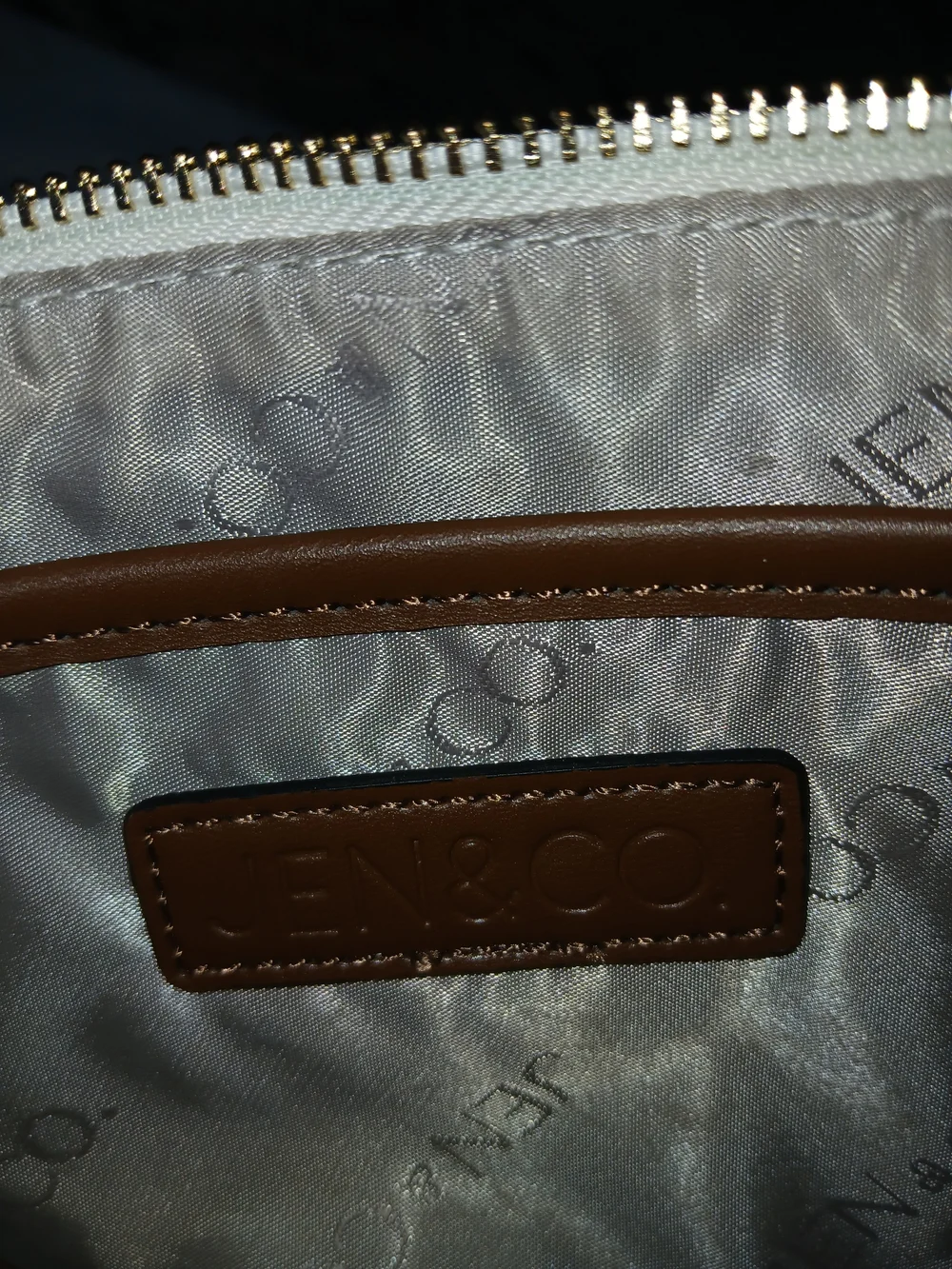 Jean & Co. Plaid Beige/Brown Zip-Around Wristlet Wallet w/ Strap, Credit Card